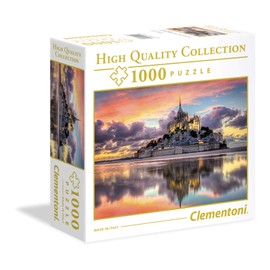 Clementoni Mont Saint-Michel, France, 1000 Piece Jigsaw Puzzle for Adults (Square Box)