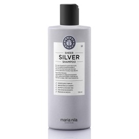 Maria Nila Sheer Silver Shampoo 350 ml - Contains Violet Pigment and Blackberry Extract that Neutralizes Golden Tones in Blonde Hair. 100% Vegan. Sulfate-free and Paraben-free.
