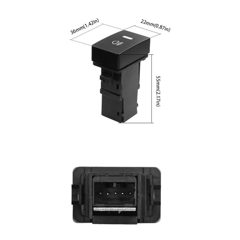 HUIQIAODS LED Fog Light On/Off Switch with Plug Wire, 5