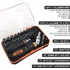 TOOLMAK 61pcs Ratcheting Screwdriver Set,Socket Set,Precision Screwdriver Bit Set with