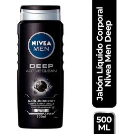 Jabón Líquido Corporal Nivea Men Active Clean 500ml