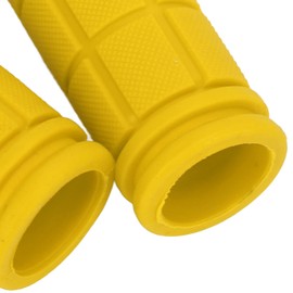 Vbestlife Empuñaduras de Bicicleta, 1 Par de Empuñaduras de Goma para Bicicleta - Empuñaduras de Manillar Antideslizantes para Bicicleta de Montaña Y Carretera(12 * 6 * 3cm-Amarillo)