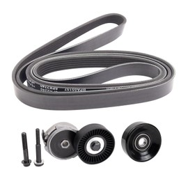TRQ Drive Belt Component Kit Compatible with 1997-2006 Ford Ranger 1998-2006 Mazda B3000