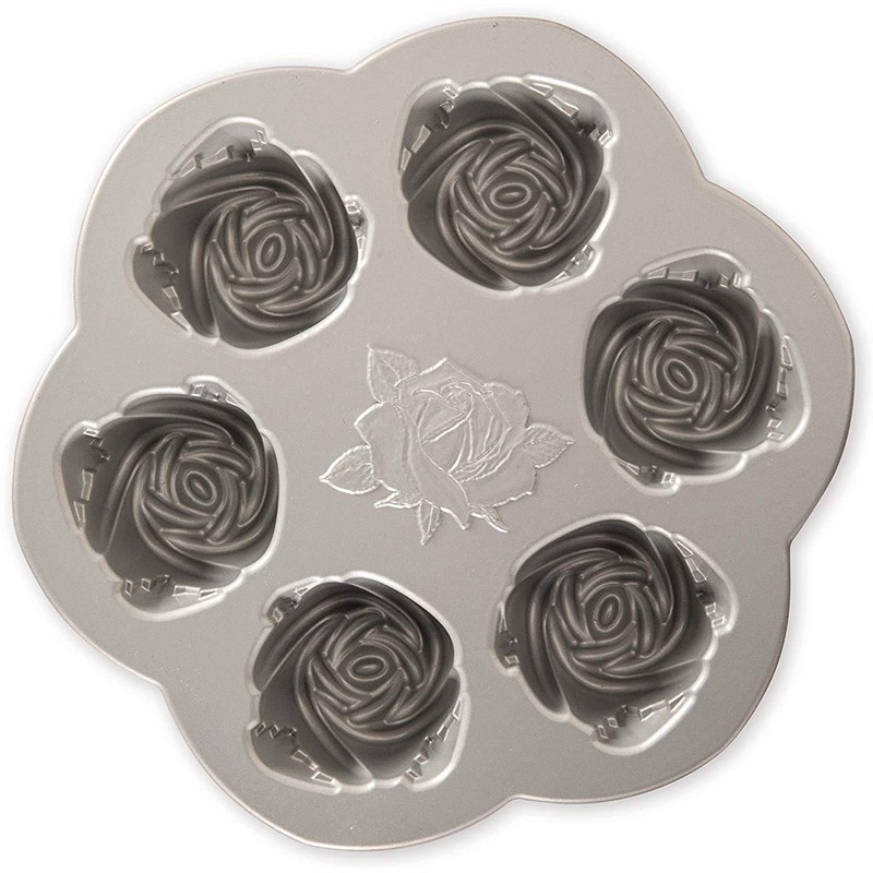 Nordic Ware Rosebud Baking Pan, 2-1/4 Cup Capacity, Copper