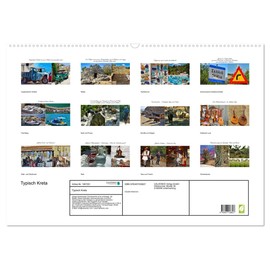 Typisch Kreta (Wandkalender 2026 DIN A2 quer), CALVENDO Monatskalender: Der besondere Charme der Insel (CALVENDO Kunst)