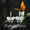 HARMONY BOLA Butterfly Earrings for Women Sterling Silver Hypoallergenic Butterfly