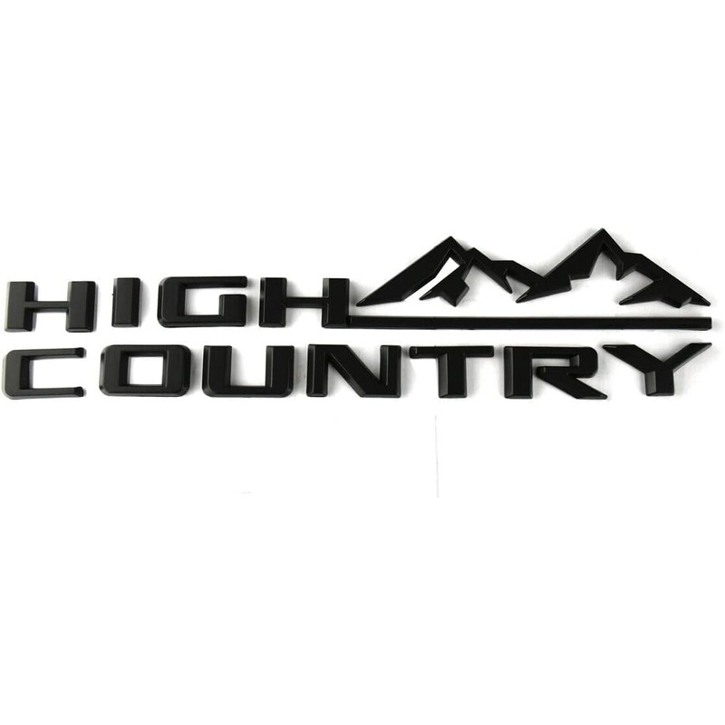 1Pc High Country Emblem Rear Tailgate Letter Logo Car Badge