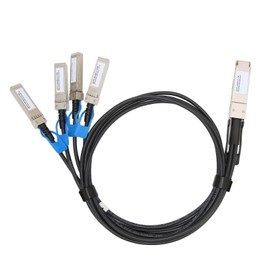 100G QSFP28 DAC Cable 1 Meter Transmission Distance QSFP28 to 4 SFP28 100G Speed Direct Attach Cable for Big Data Device