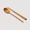 JAJU [JAJU] Teak Wood Children's Cutlery Set (2 Pairs)