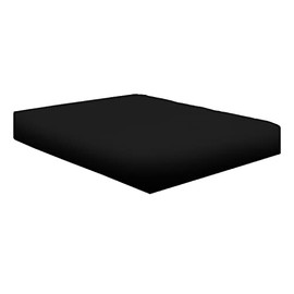 NIYS Luxury Bedding Finest 100% Egyptian Cotton 10"/25CM Fitted Sheets (Black, Super King)