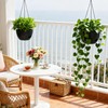 SQKH 8 Inch Hanging Planters for Indoor Outdoor Plants, 4