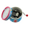 Round Music Box/Music Box with Hand Crank Made of Cardboard
