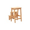 Boraam Niko 3-Tier Step Stool, Counter Height, Natural
