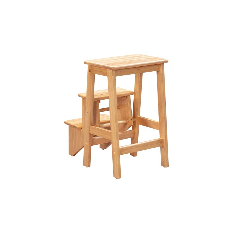 Boraam Niko 3-Tier Step Stool, Counter Height, Natural
