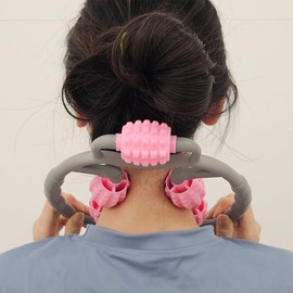 Leg massage roller body calf massage ball cellulite removal foam roller Normal type pink 2ea