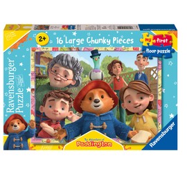 Ravensburger Paddington Bear First Floor Jigsaw Puzzle for Kids Age 24 Months Up (2 Years) - 16 Pieces - Educational Toddler Toy