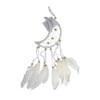 VIE Naturals Crescent Dream Catcher, Feathers, 12cm, White