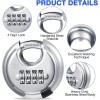 Kuahome 10 Packs 4 Digit Combination Locks Stainless Steel Disc