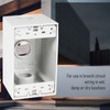 TayMac SD375WH Weatherproof Box, 1-Gang, (3) 4-Inch Outlets, Deep, White