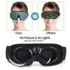 Red Purple Sleep Eye Mask Soft 3D Memory Foam Padded
