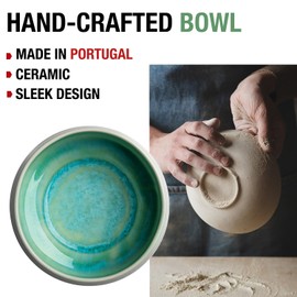 ORIGEENS MATCHA SET with a matcha Whisk, Ceramic Matcha Bowl, Organic Japanese Matcha Tea | Matcha Bowl Made in Portugal | Matcha gift set