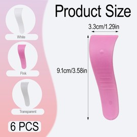 6PCS Reusable Scraper for Hair Removal, Non-Stick Hair Wax Applicator Spatulas, Hard Wax Sticks with Random Color (Multicolor)