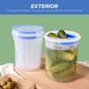 Pickle Jar 24oz 2Pack Pickle container with strainer Pickle Holder