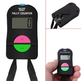 TopHomer Clicker Electronic Counter, 2PCS Golf Sports Counter, Digital Hand Tally Counter Electronic Manual Clicker with Lanyard Add Subtract Model For Running Golf Football,6.3*3.4*1.5cm