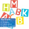 Baker Ross FE815 Alphabet Stencils - 30 Pieces, Washable Plastic