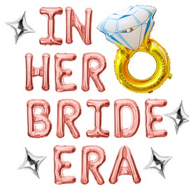 JeVenis Rose Gold In Her Bride Era Banner In My Bride Era Decoration Bachelorette Party Decorations Bridal Shower Decorations Bachelorette Party Favors