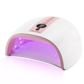 MelodySusie UV LED Nail Lamp, P-PLUS30G Rechargeable Cordless UV Nail Light for Gel Nails with 3 Timer Settings, Professional Nail Dryer for Salon & Home Use (Pink)