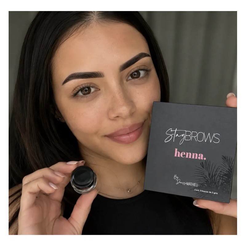 Kit Henna Cejas Hd 140 Aplicaciones Sombreado Stay Hd Brows