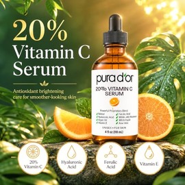 Pura D'or Vitamin C Serum, 4 Ounce