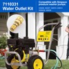 7110331 High Pressure Cleaning Pump, Replacement Water Outlet Kit, Pressure