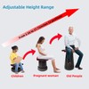 maliven Collapsible Camping Stool with Seat Cushion & Nylon Bag,