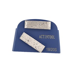 ACTINTOOL Double 12mm Thick Bar Segment Diamond Grinding Disc for Lavina Walkbehind Floor Grinder (pack of 3)