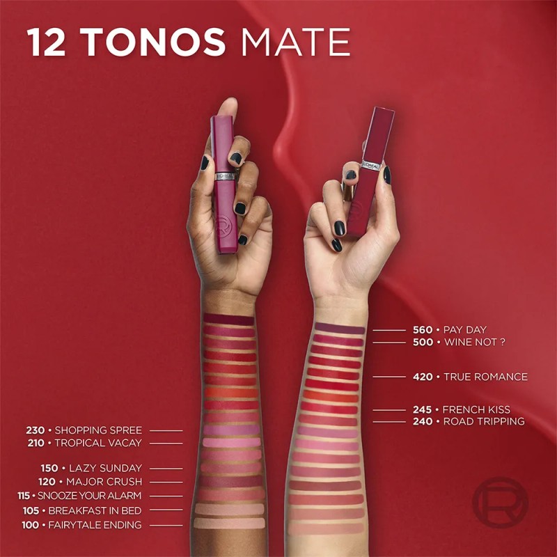 Labial Liquido Infallible Le Matte Resistance, hasta 16 horas de