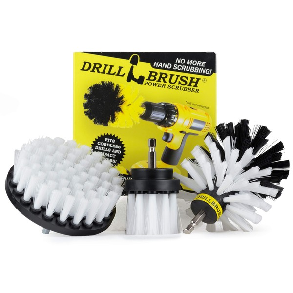 Drill Brush - Drill Brush Attachment – Cleaning Brush for Drill – Drill Brush Set – Brush Scrubber – Power Scrubber Drill Brush – Glass Cleaner – Carpet Cleaner – Drill Brush Rims – Drill Brush Wheels