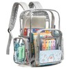 J.CARP Clear Bag Heavy Duty Backpack Durable Transparent See Through