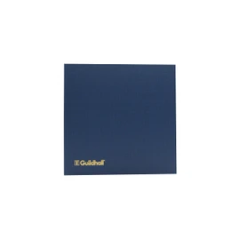 Exacompta - Ref 51/7-14Z - Guildhall - Account Book, 298 x 305mm, 7 Debit & 14 Credit Columns, 80 Pages of 95gsm Ledger Quality Paper, Hardback Blue Vinyl Cover, Traditionally Sewn