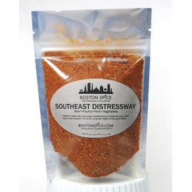Boston Spice Southeast Distressway Handmade Gourmet Barbecue BBQ Seasoning Dry Rub Blend Steaks Beef Hamburgers Chicken Wings Poultry Ribs Pork Vegetables Smoker Grill Smoked (Approx 1 Cup of Spice)
