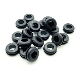 Rubber Grommet Replacement Set Compatible with Boss Guitar and Bass Pedals 1/4" ID Center Hole Durable Bushing Fits Similar Effects Brands to Protect Metal Casing