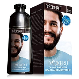 Champ Para Teir El Cabello De Hombre, Para Bigote Y Barba, Color Negro, Gel, Permanente, 5 Minutos De Duracin, Apto Para Cabello Negro.               