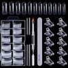 Dual Nail Forms Set, 120pcs Dual Forms Nails with 10pcs