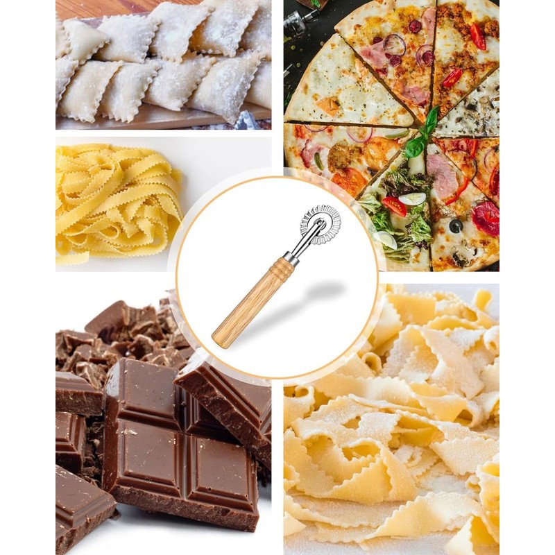 ZAMXHUG Toothed Pastry Wheel with Single Blade - 1 Piece