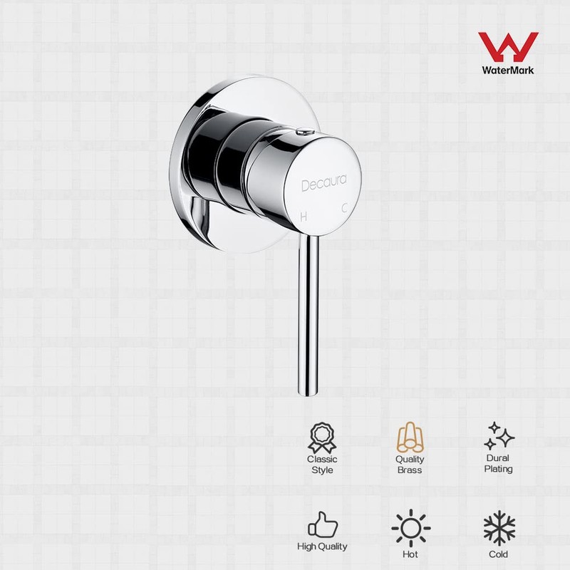 Decaura Watermark Shower Mixer Tap Wall Pin Lever Bathtub Faucet