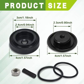 Car Wiper Plug, Rear Wiper Plug Cap Kit, Wiper Plug Cover, Car Rear Windshield Wiper Grommet Cap, Wiper Delete Kit Block Off Plug Cap for Honda Waterproof Car Accessories (Black)