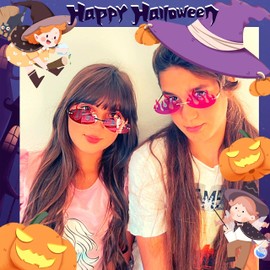 FEISEDY Oval Rimless Fire Flame Sunglasses Small Frame Unisex Prom Party Glasses B9062