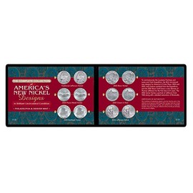 Complete Collection of America's New Nickel Designs in Soft Wallet (BU Condition)