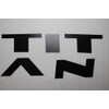 LimitlessParts Letters Compatible with 2016-2019 UP Titan Hood/Grill ABS Plastic
